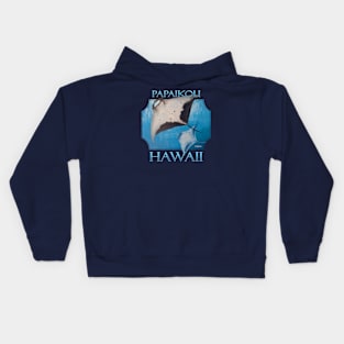 Papaikou Hawaii Manta Rays Sea Rays Ocean Kids Hoodie